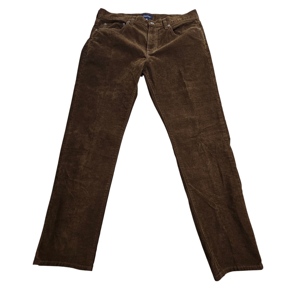 J.Crew Corduroy Pants Men 34x30 Brown 770 Straight G7137